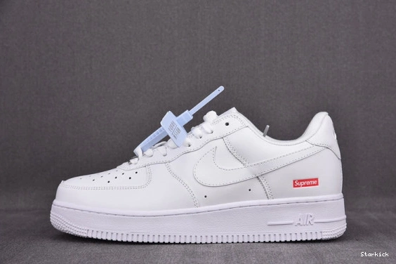 CU9225-100 Supreme Force Air White 1 Low Nike 0212